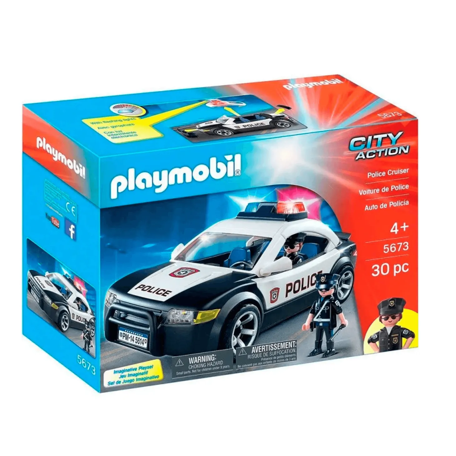 PLAYMOBIL City Action Coche de Policía 5673