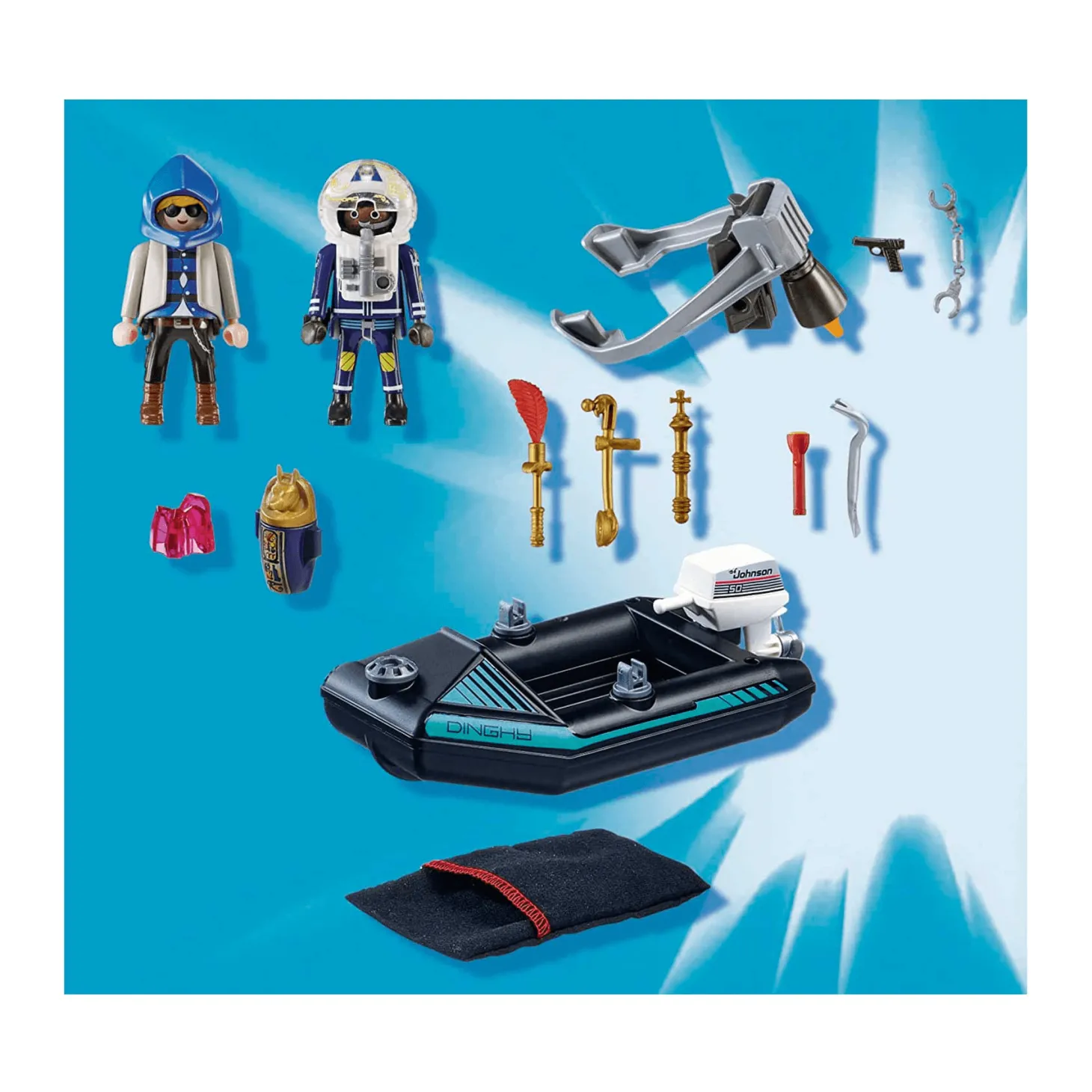 Playmobil City Action Policía Mochila Propulsora Detención del Ladrón de Arte 70782