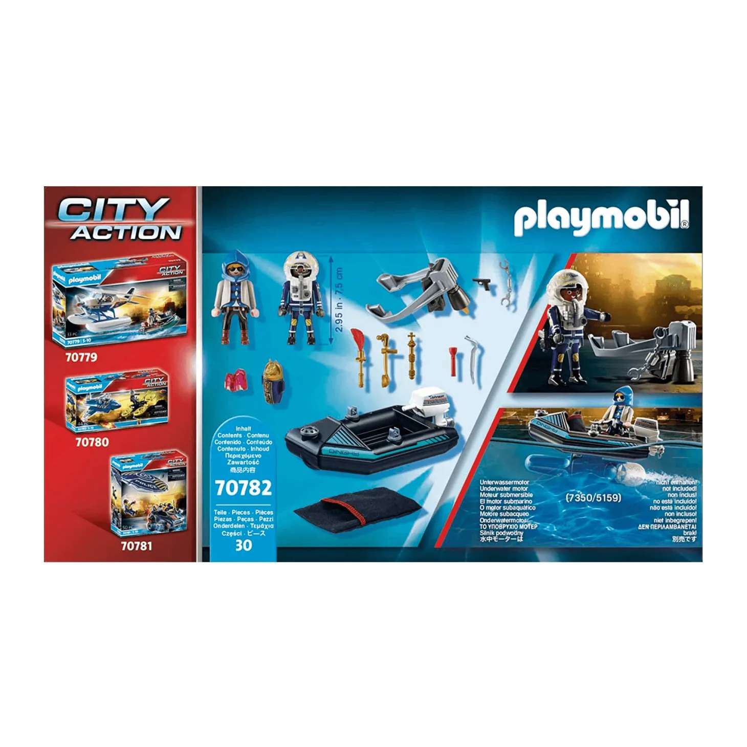 Playmobil City Action Policía Mochila Propulsora Detención del Ladrón de Arte 70782