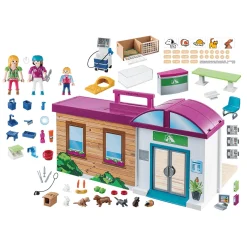 Playmobil City Life Clinica Veterinaria Maletin 70146