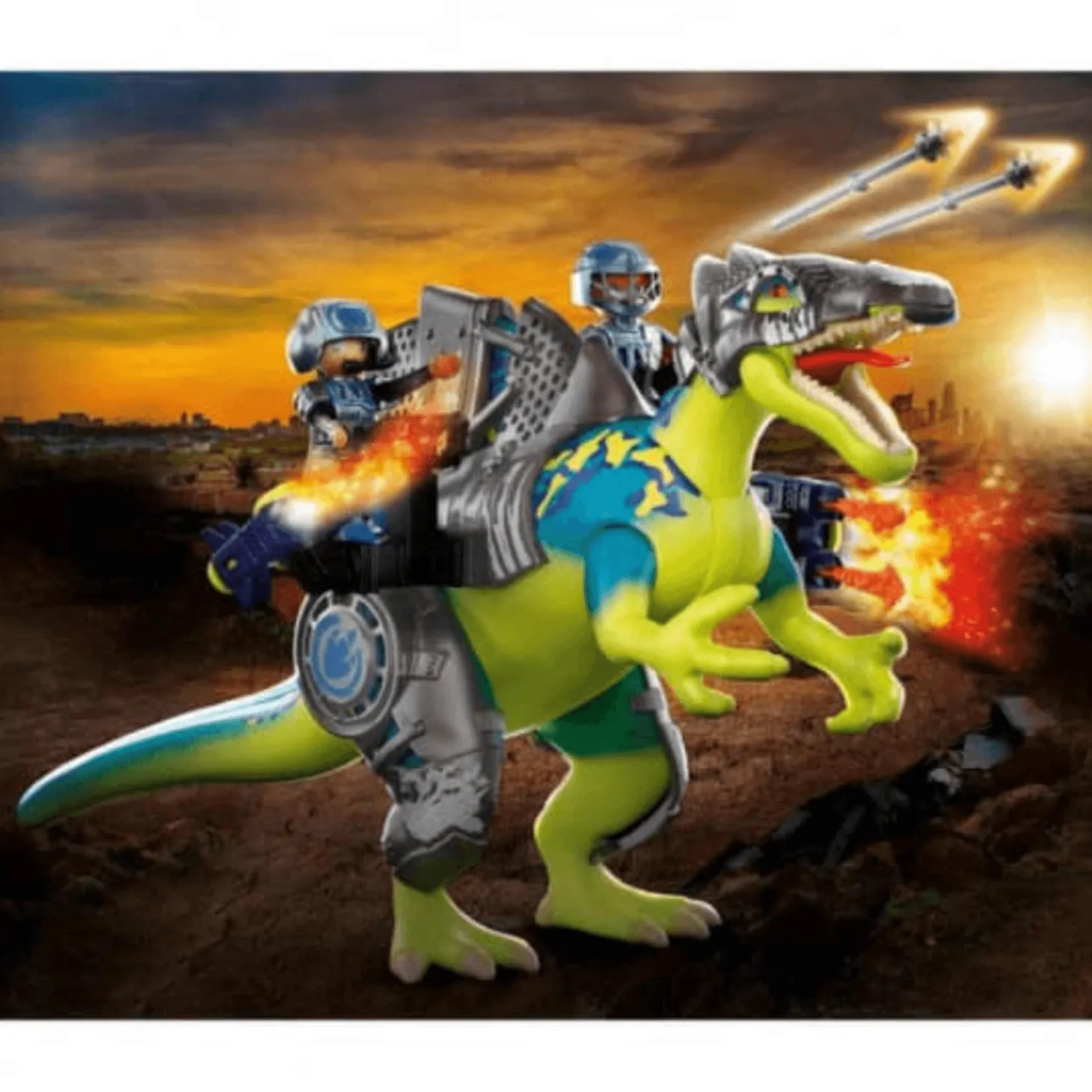Playmobil Dino Rise Spinosaurus Doble Poder de Defensa 70625