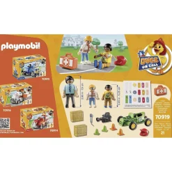 Playmobil Duck On Call Acción Ambulancia Ayuda al piloto de Carreras 70919