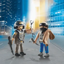 Playmobil Duo Pack Policia Con Ladron