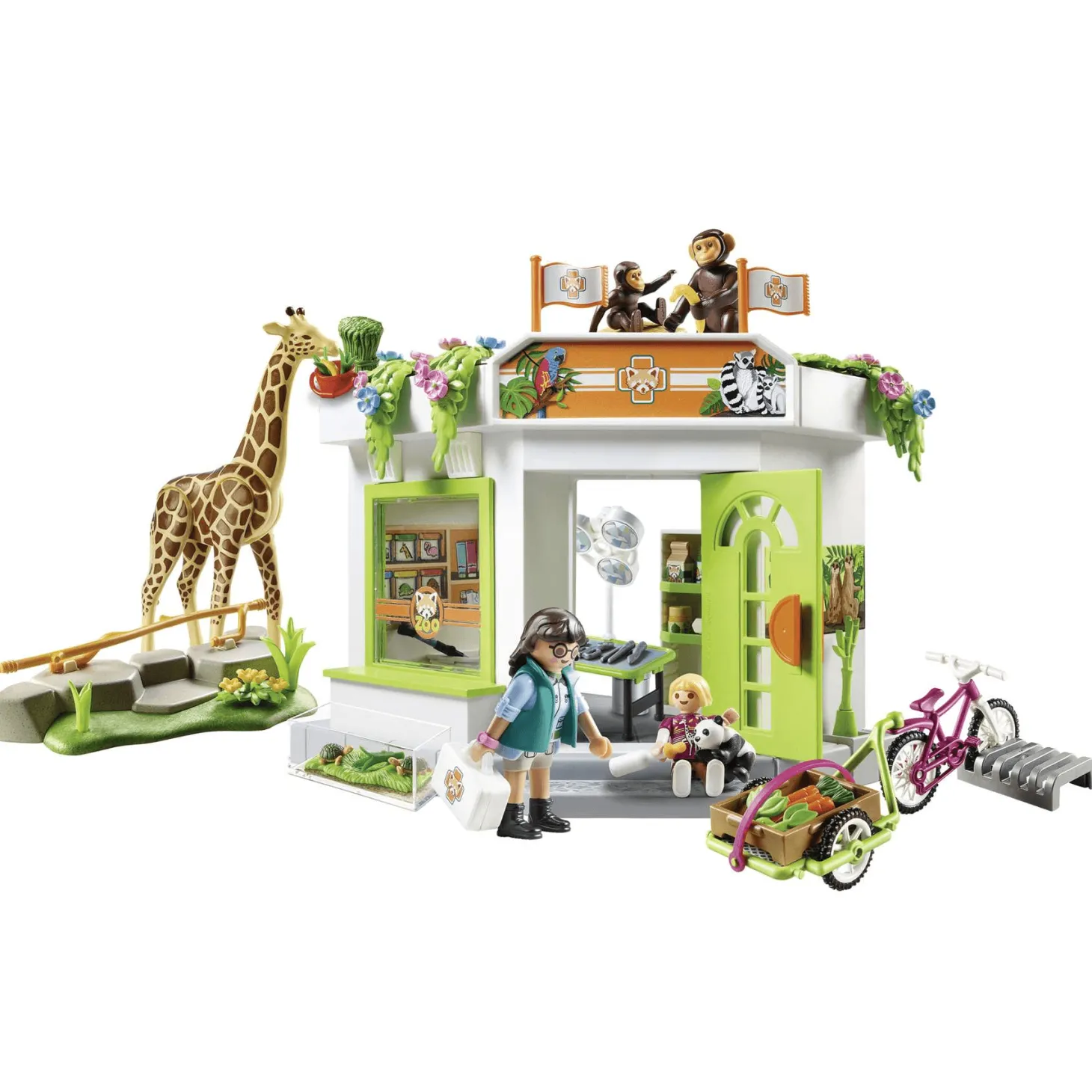 Playmobil Family Fun Consulta Veterinaria en el Zoo