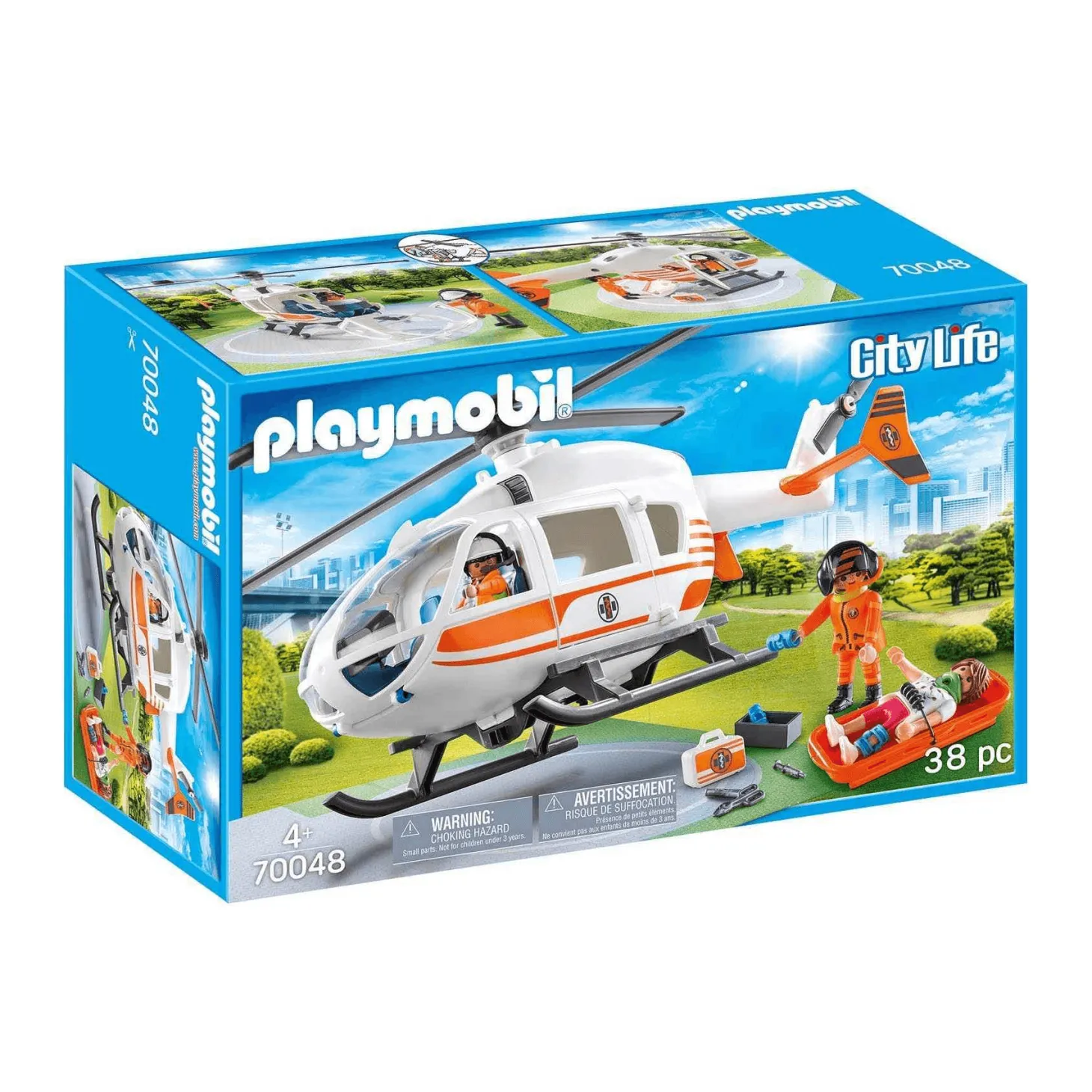 Playmobil Helicoptero De Rescate 70048