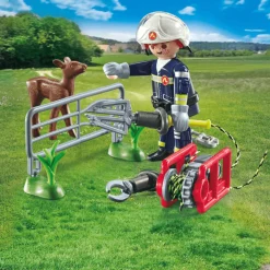 Playmobil Misión Bomberos: Rescate de Animal