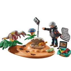 Playmobil Nido de Estegosaurio con Ladrón de Huevos
