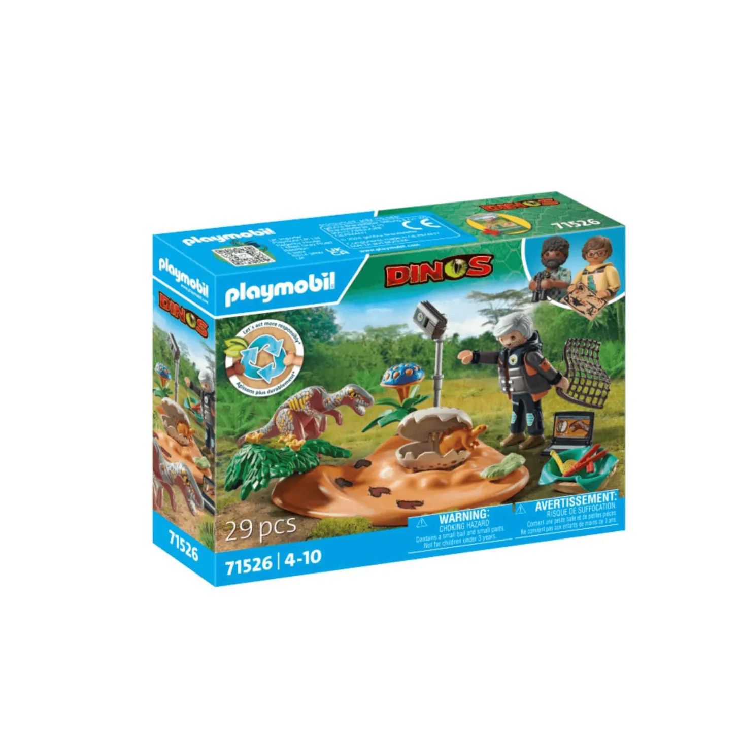 Playmobil Nido de Estegosaurio con Ladrón de Huevos