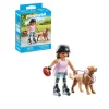 Playmobil Patinadora con retriever