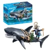 Playmobil Pirates Tiburón gigante con pirata