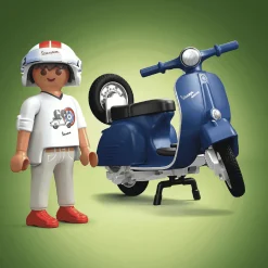 Playmobil Vespa 150 Sprint Veloce Azul 1969