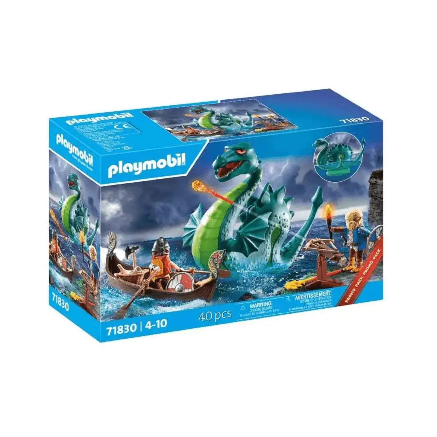 Playmobil Vikingos con monstruo marino