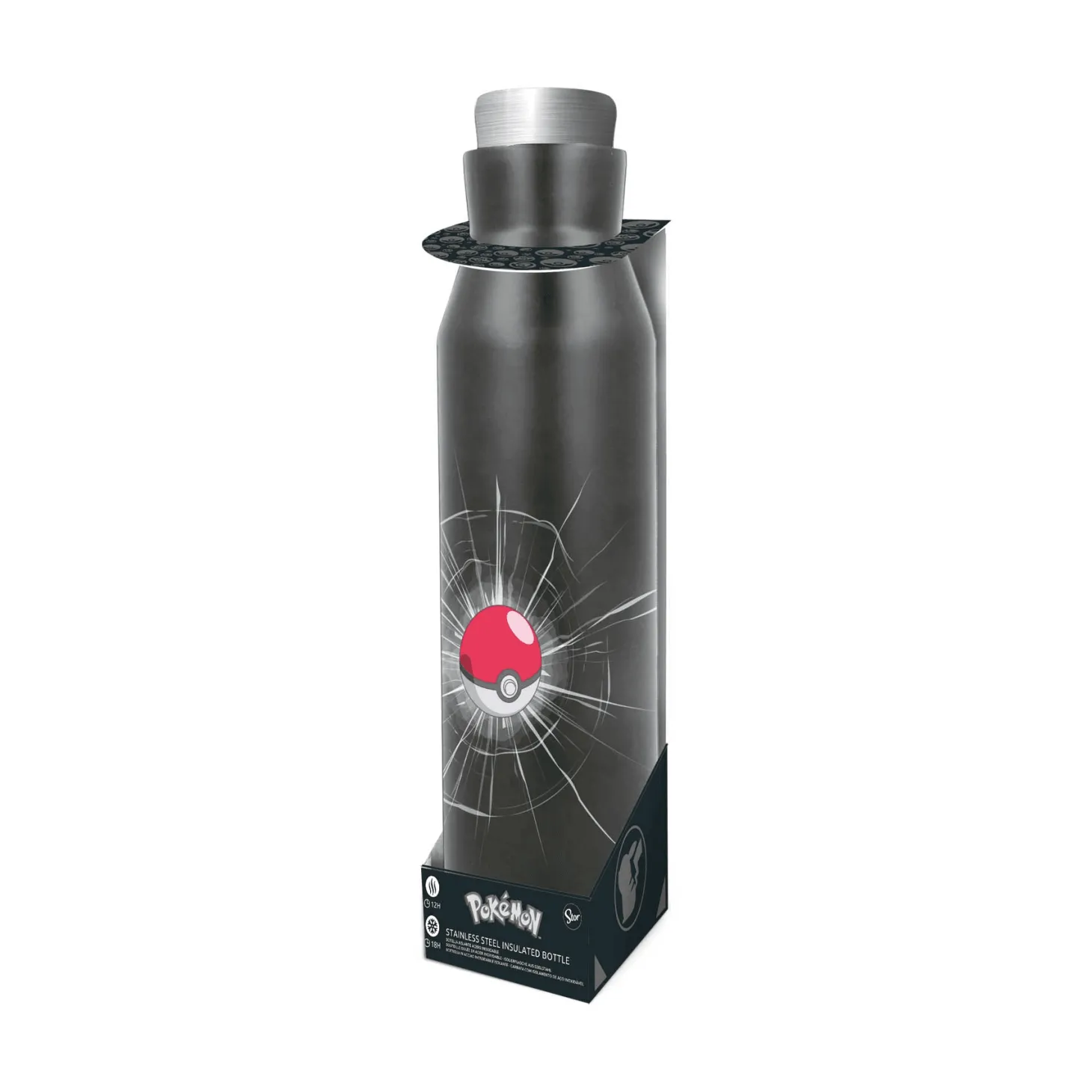 Pokemon Botella Termo Diabolo de Acero Inoxidable Pokeball 580 ml