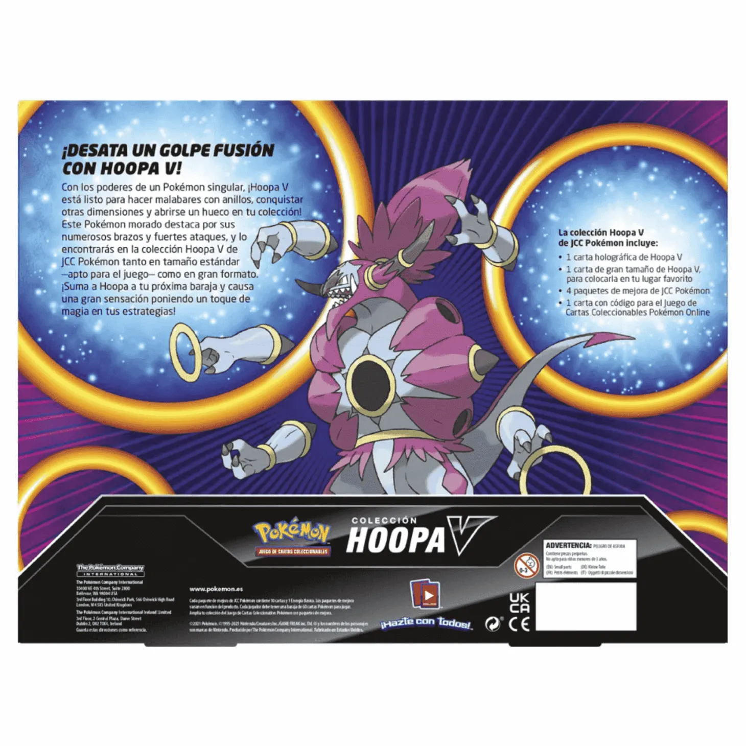 Pokemon Colección Hoopa V Exclusivo