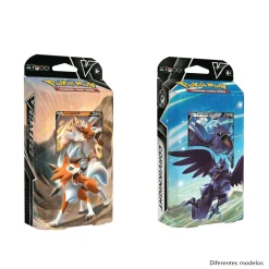 Pokemon TCG Baraja Temática de Cartas Lycanroc o Corviknight Battle Deck