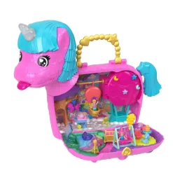 POLLY POLSTOCK PARTILANDIA DE UNICORNIOS Conjunto de juego - Juguete de Polly Pocket