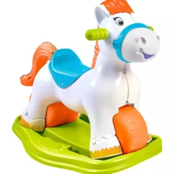 Ponyfeber 2 en 1 – Correpasillos y balancín con sonido