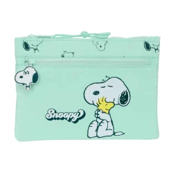 Portatodo Grande con Dos Cremalleras Snoopy Groovy
