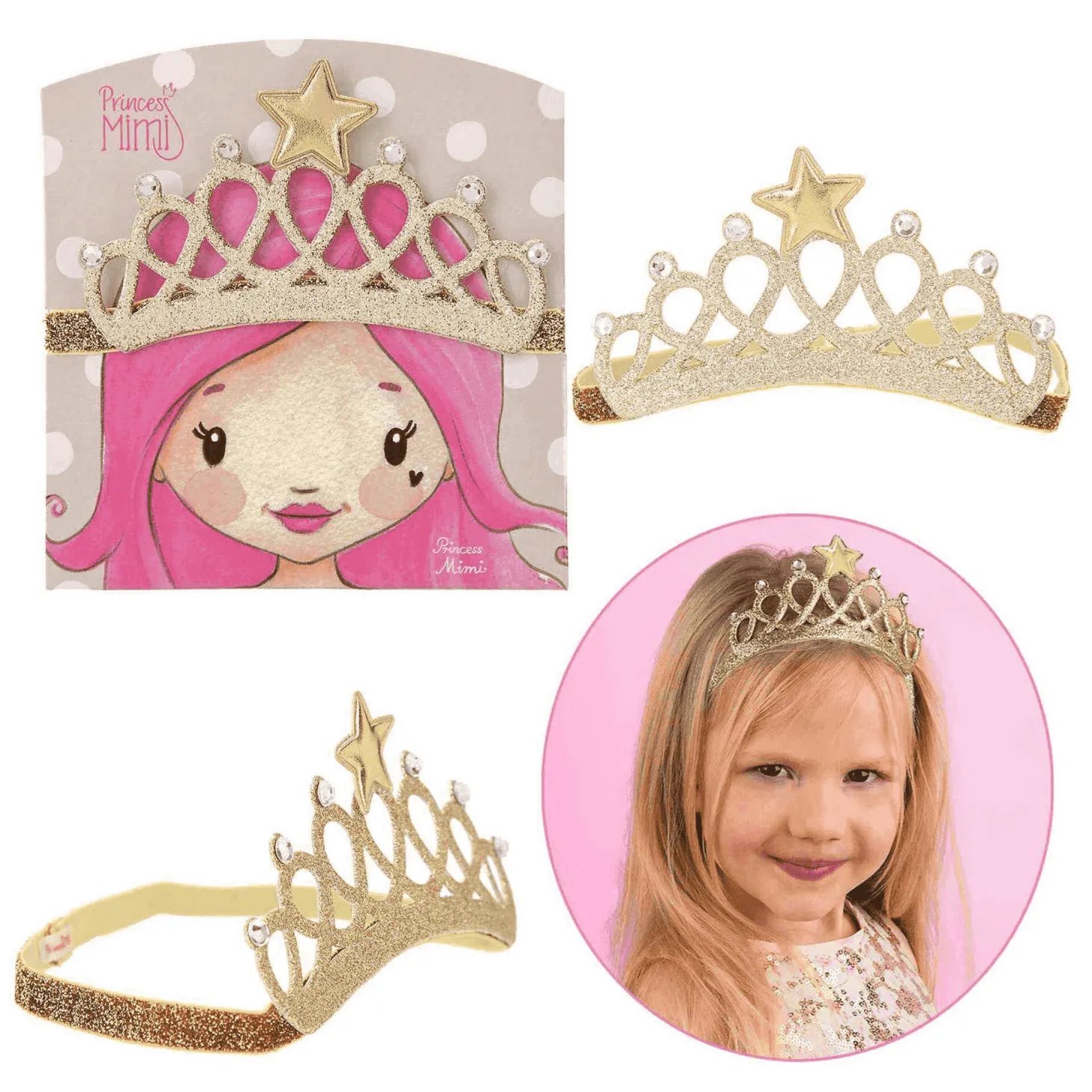 Princess Mimi Diadema con Coronita Diferentes Modelos
