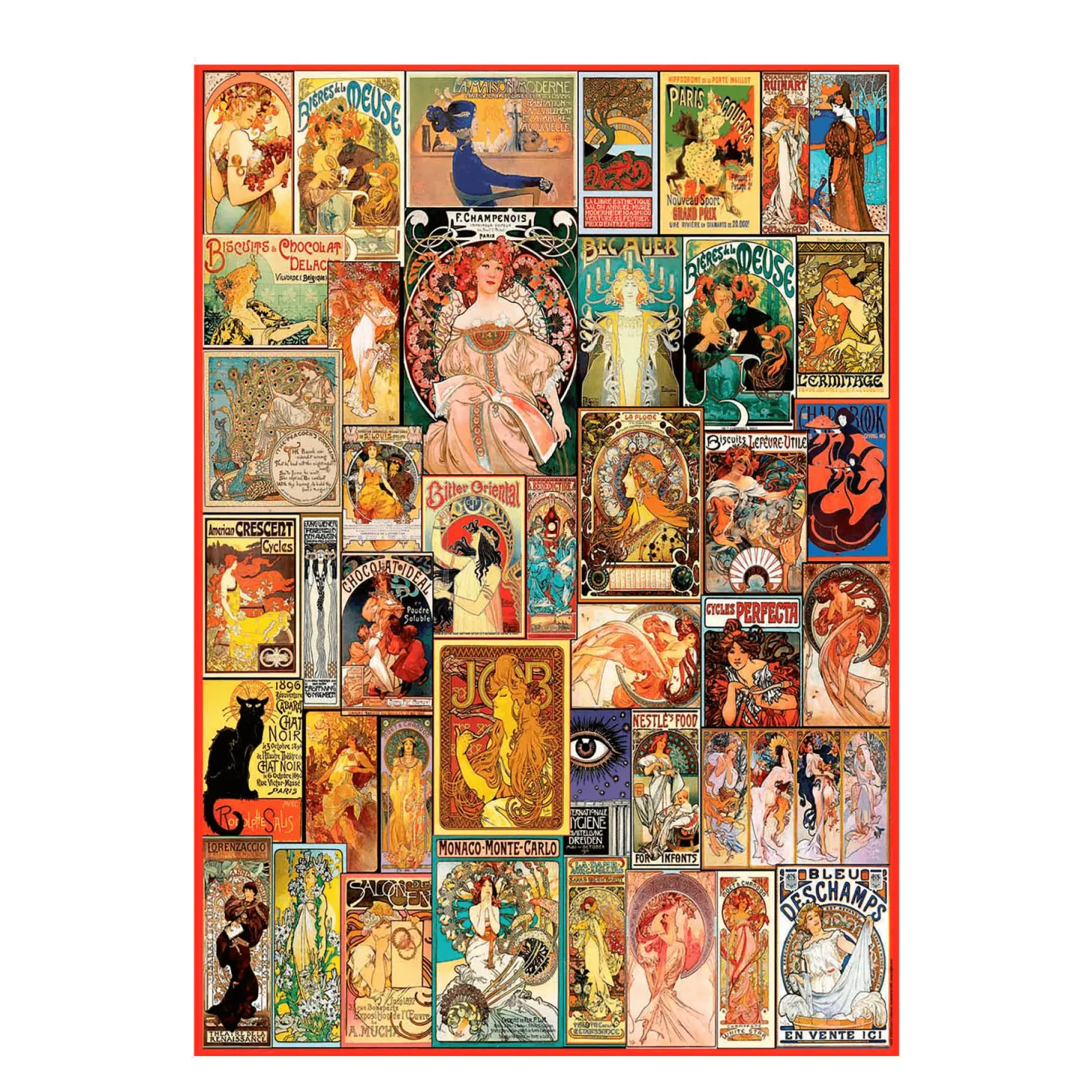 Puzzle 1000 Collage Art Nouveau
