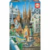Puzzle 1000 Gaudi, Collage 'Miniature'