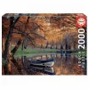 Puzzle 2000 piezas Barca En El Lago
