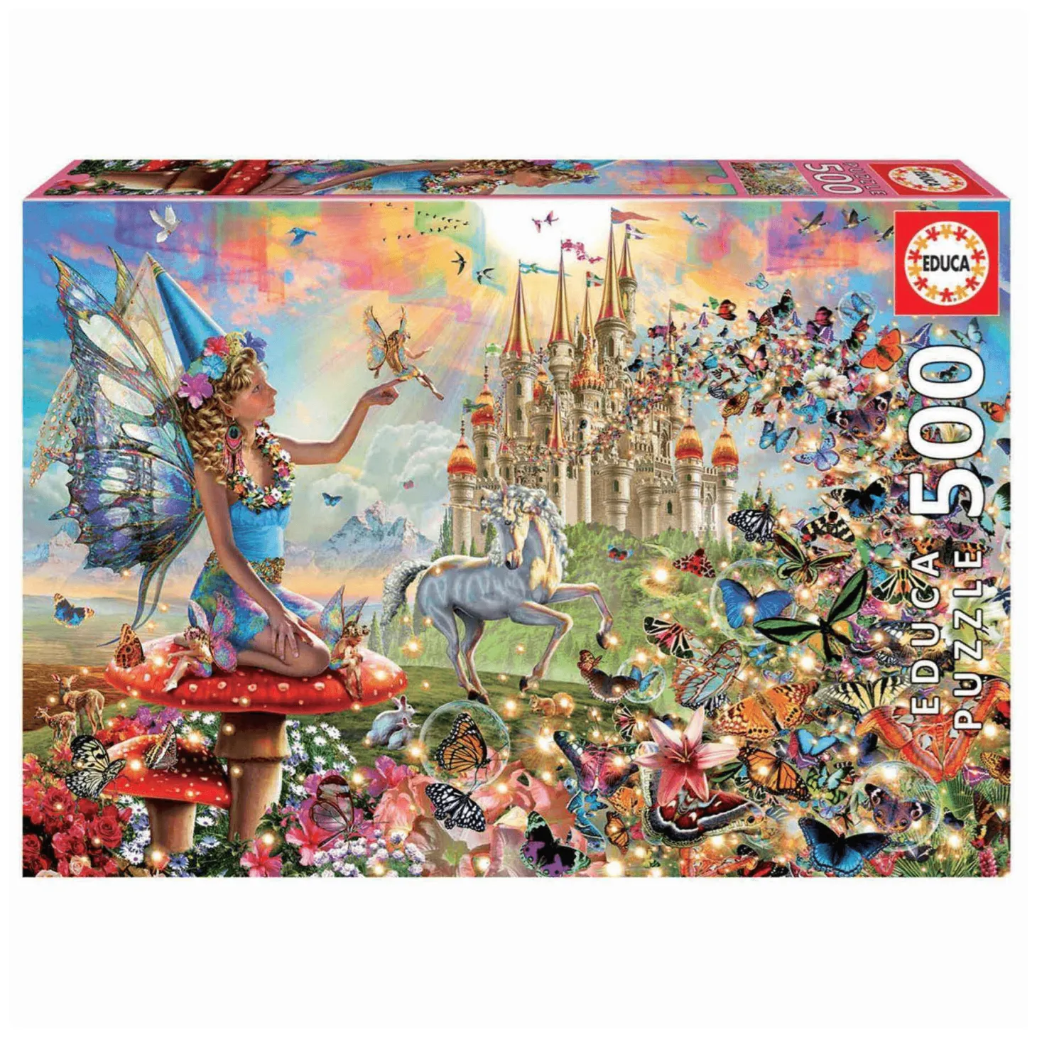 Puzzle 500 piezas Hadas Y Mariposas