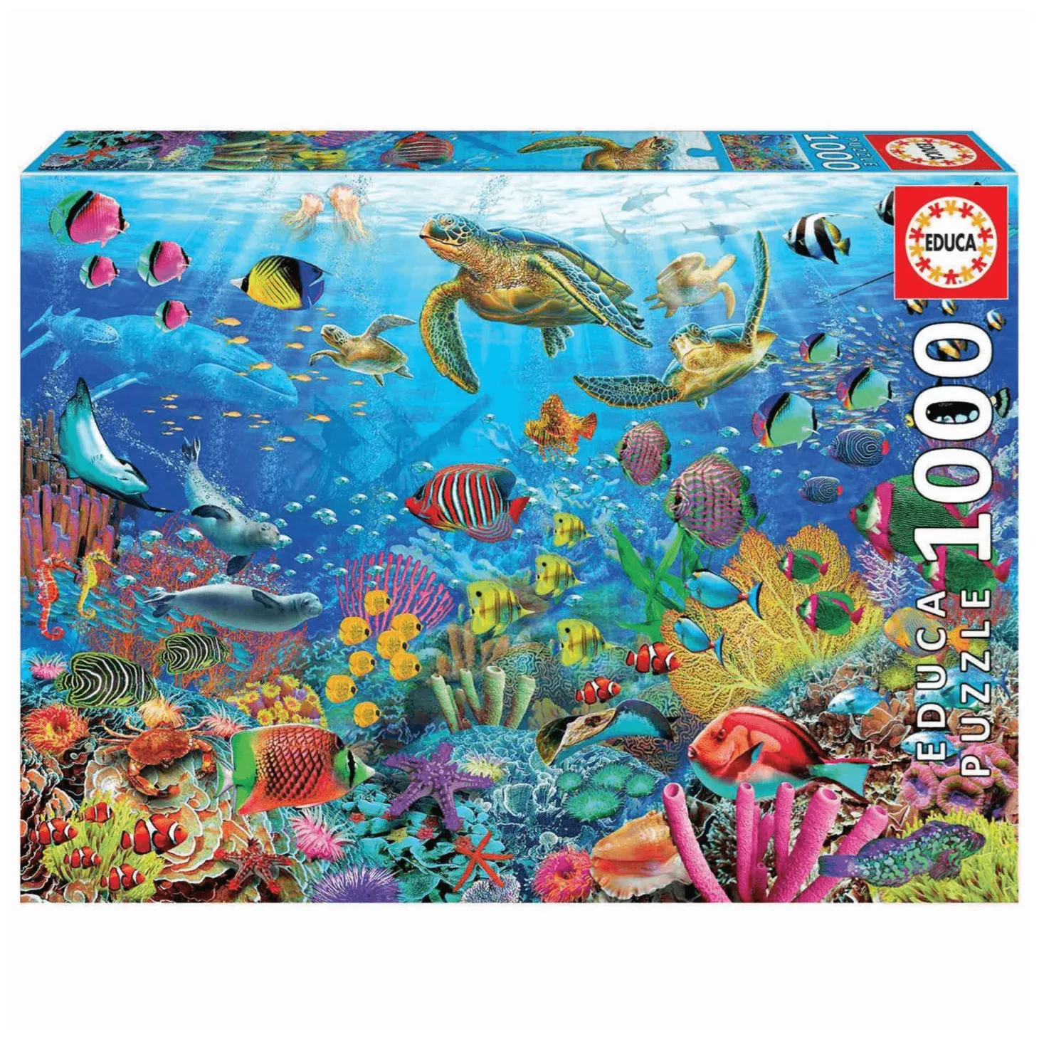 Puzzle 1000 piezas Tortugas En El Paraíso