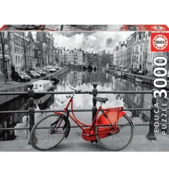 Puzzle Amsterdam Blanco y Negro 3000 Piezas
