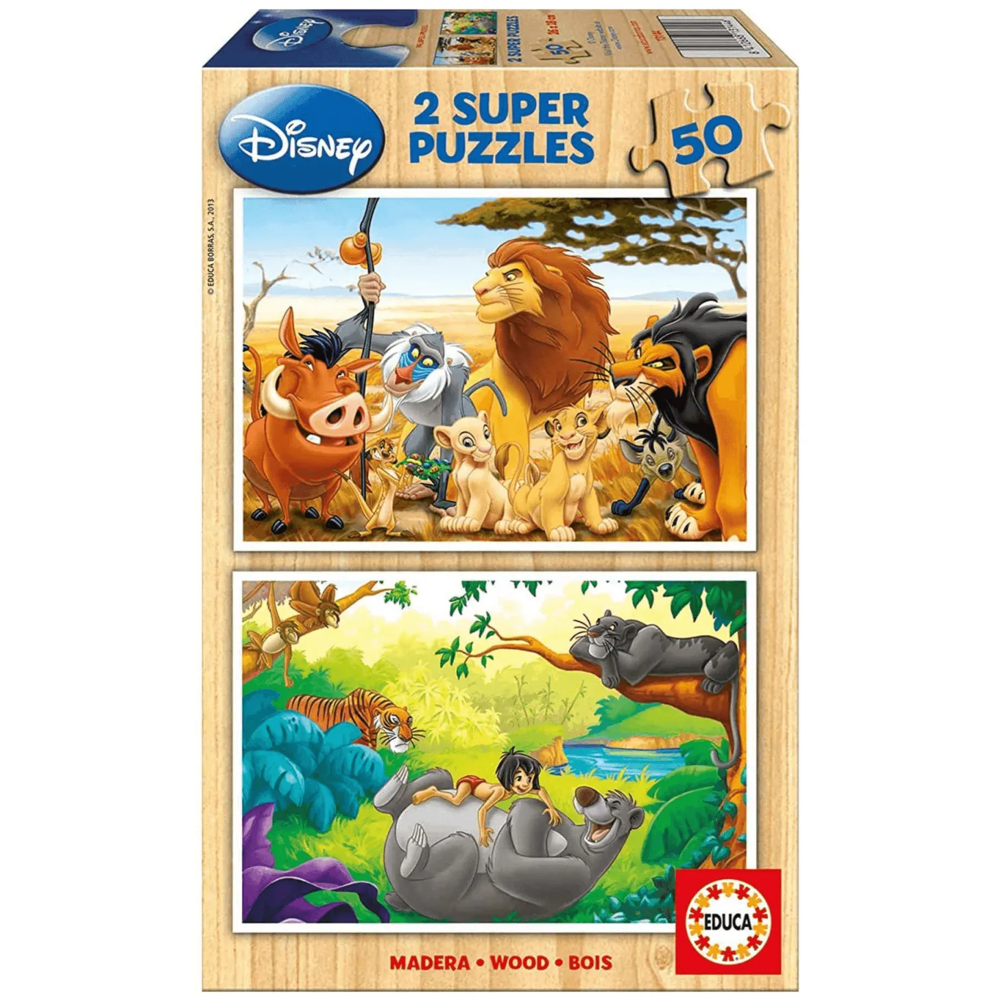 Puzzle Animal Friends Disney 2 x 50 Piezas