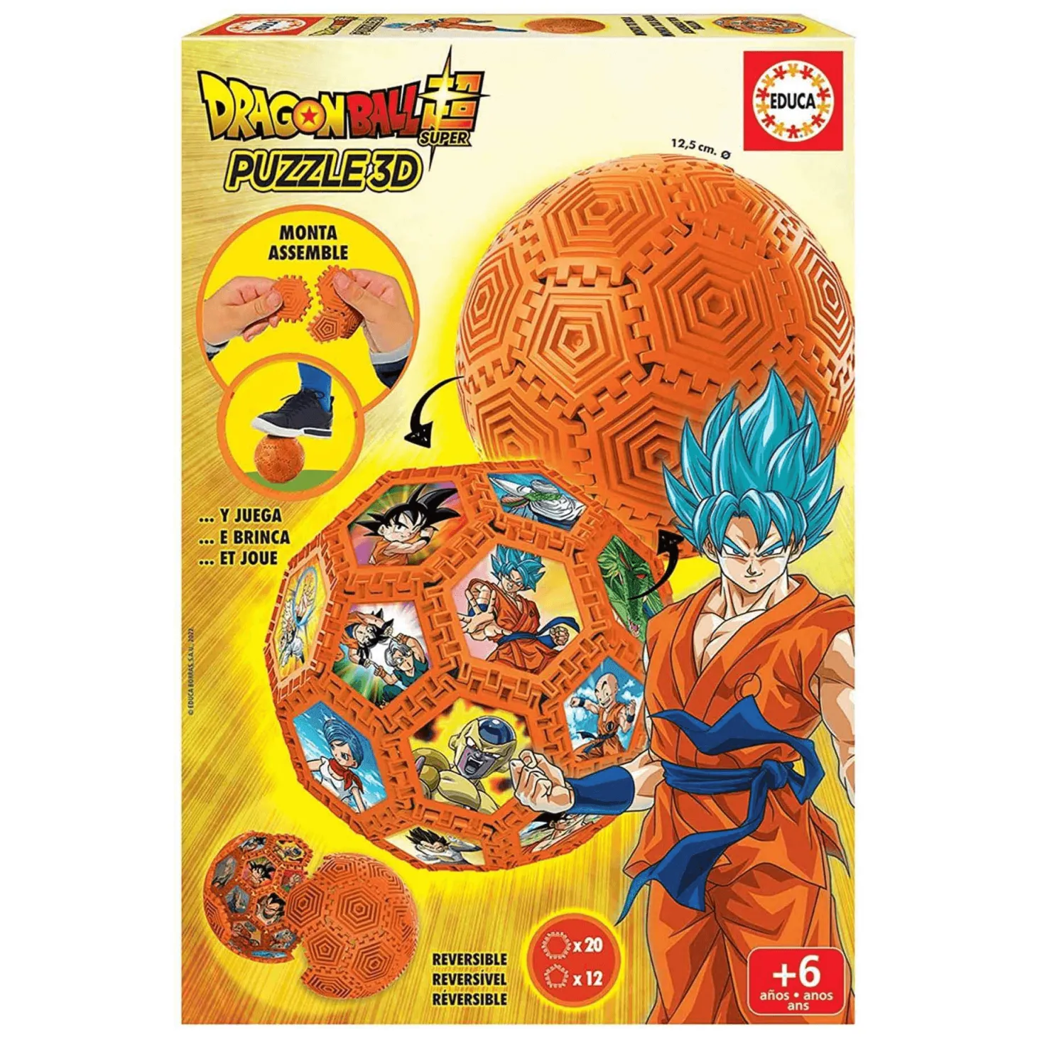 Puzzle 3D Balón Dragon Ball con 32 Piezas Monta y Juega