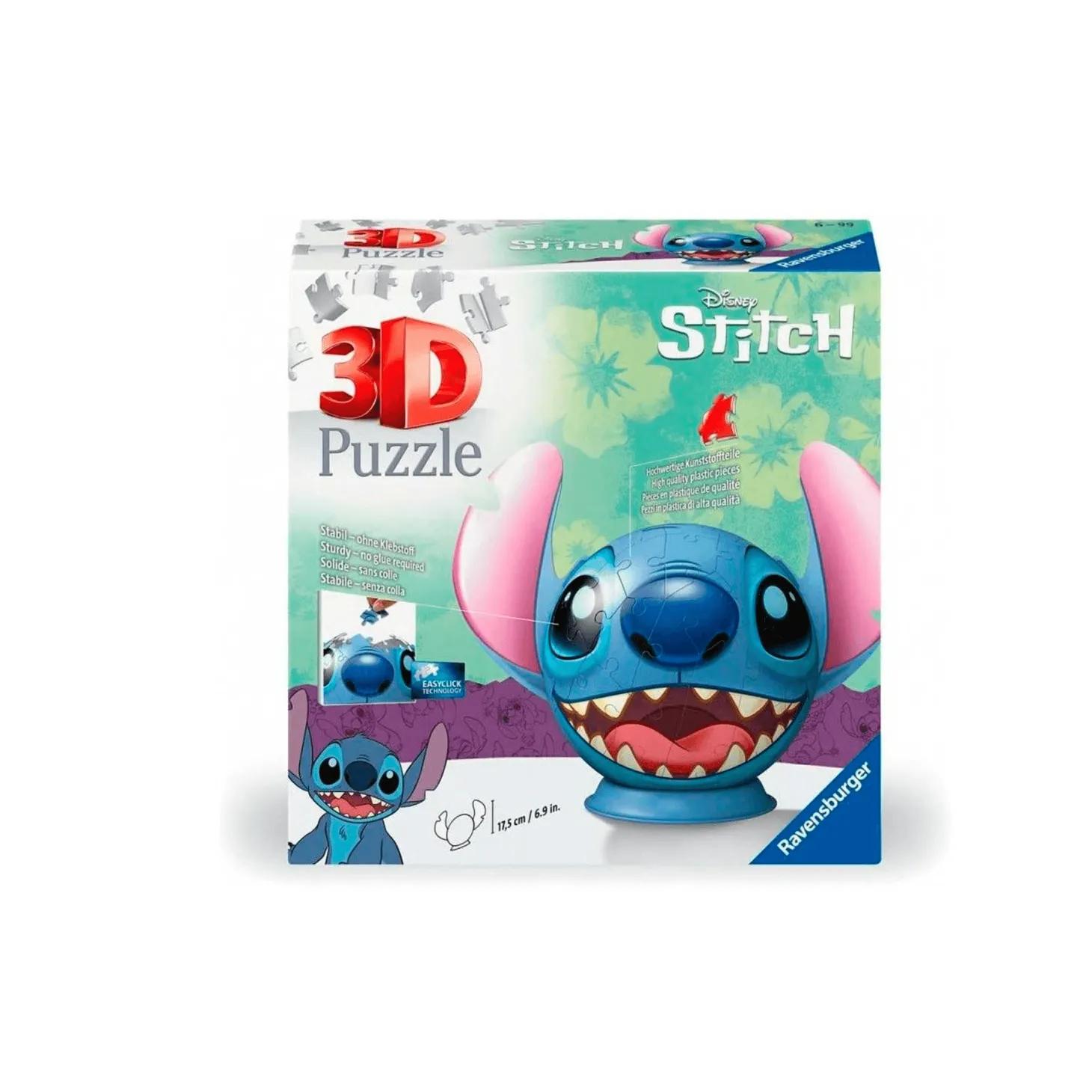 Puzzle 3D Ravensburger Bola Stitch de 72 Piezas