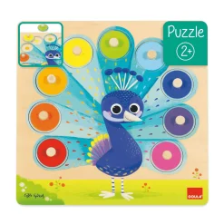 Puzzle de Madera Pavo Real