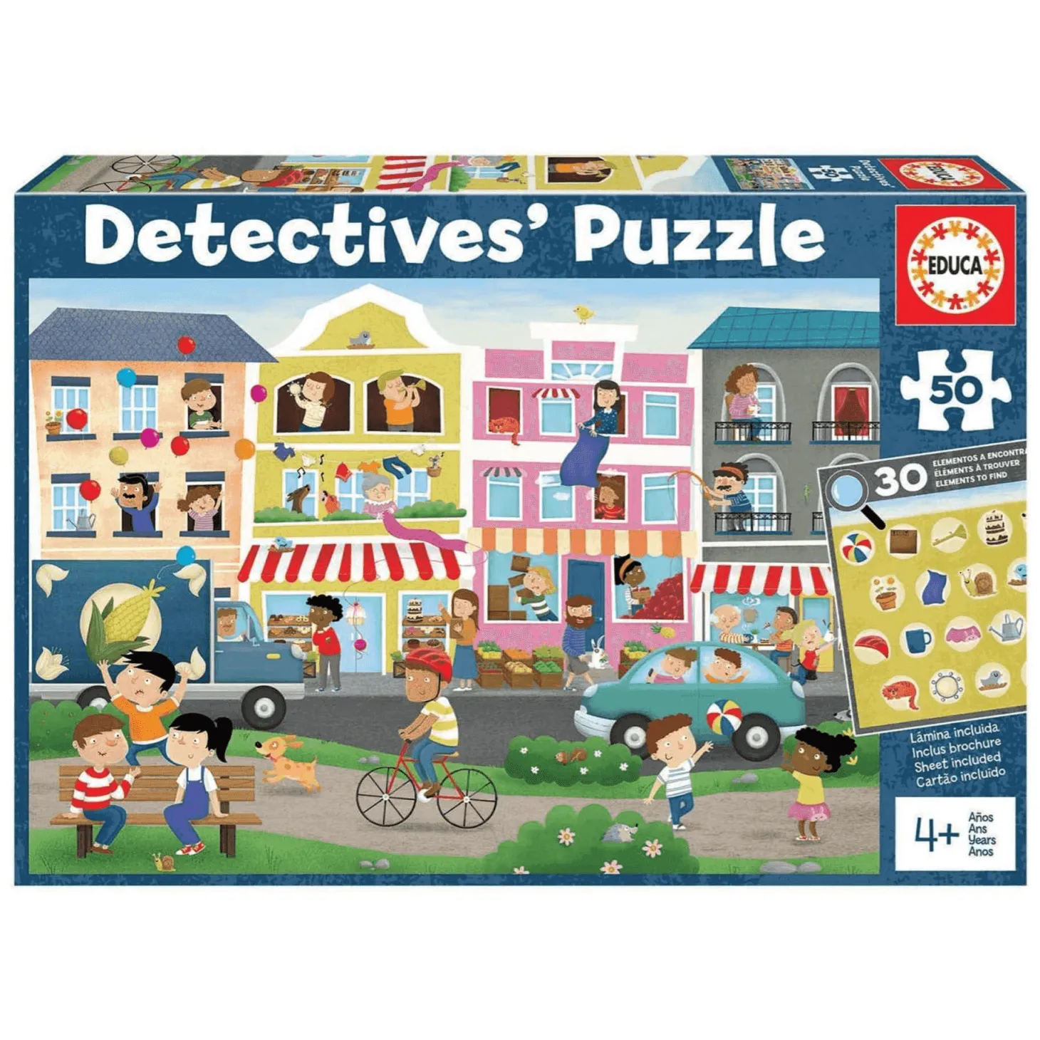 Puzzle Detectives Ciudad 50 Piezas