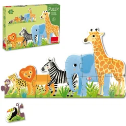 Puzzle Fichas XXL Decreciente Animales Selva