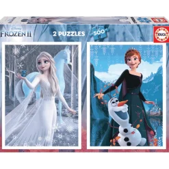 Puzzle Frozen II 2 x 500 Piezas