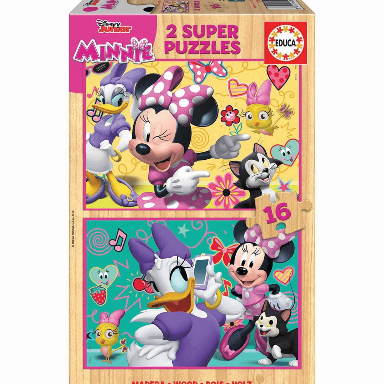 Puzzle Minnie Ayudantes Felices 16 piezas