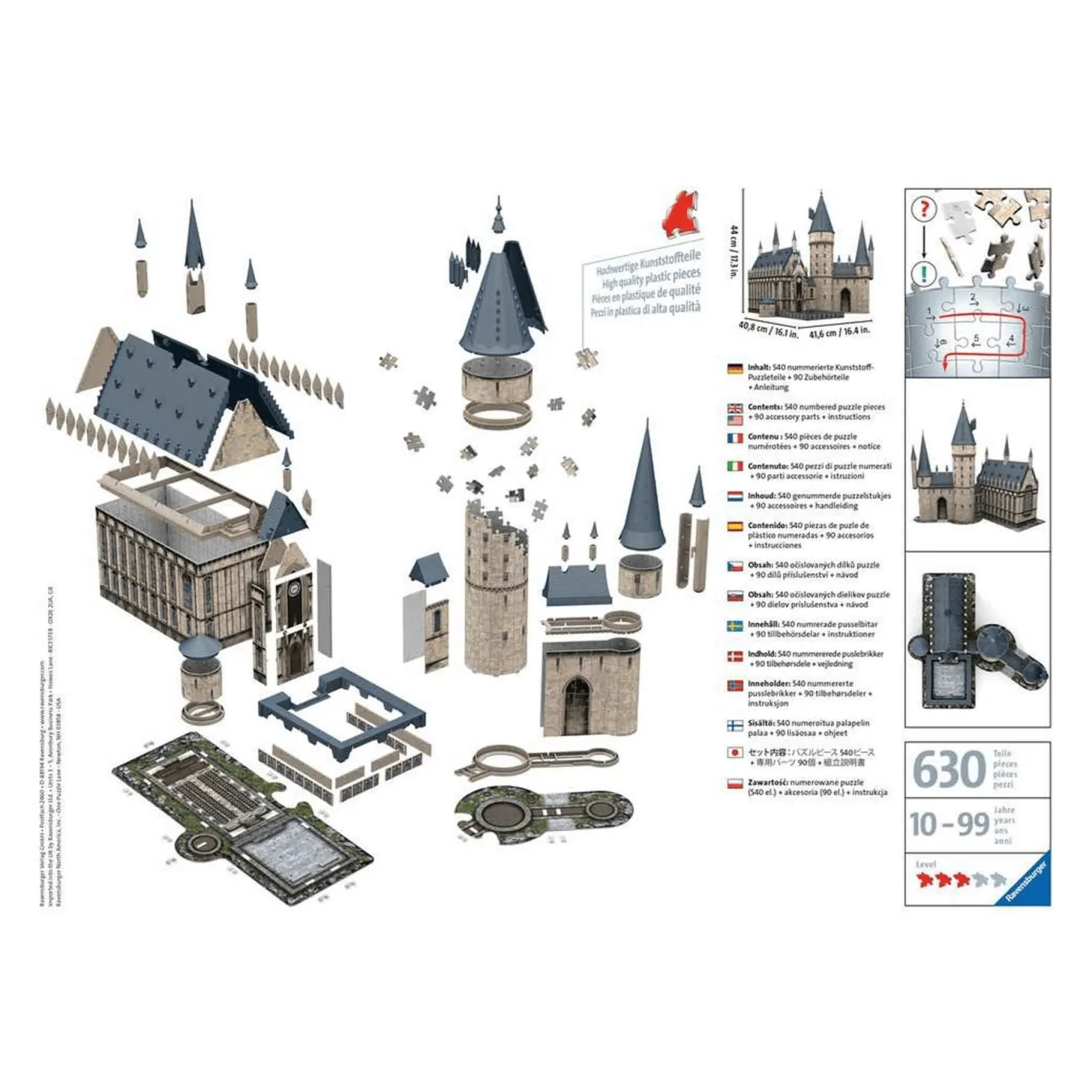 Puzzle Ravensburger 3D Harry Potter Castillo Hogwarts 630P