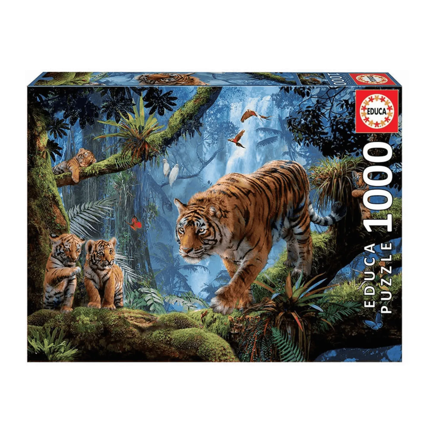Puzzle Tigres En El Árbol 1000 piezas