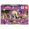 Puzzle 2x100 Piezas Fairy Triptych