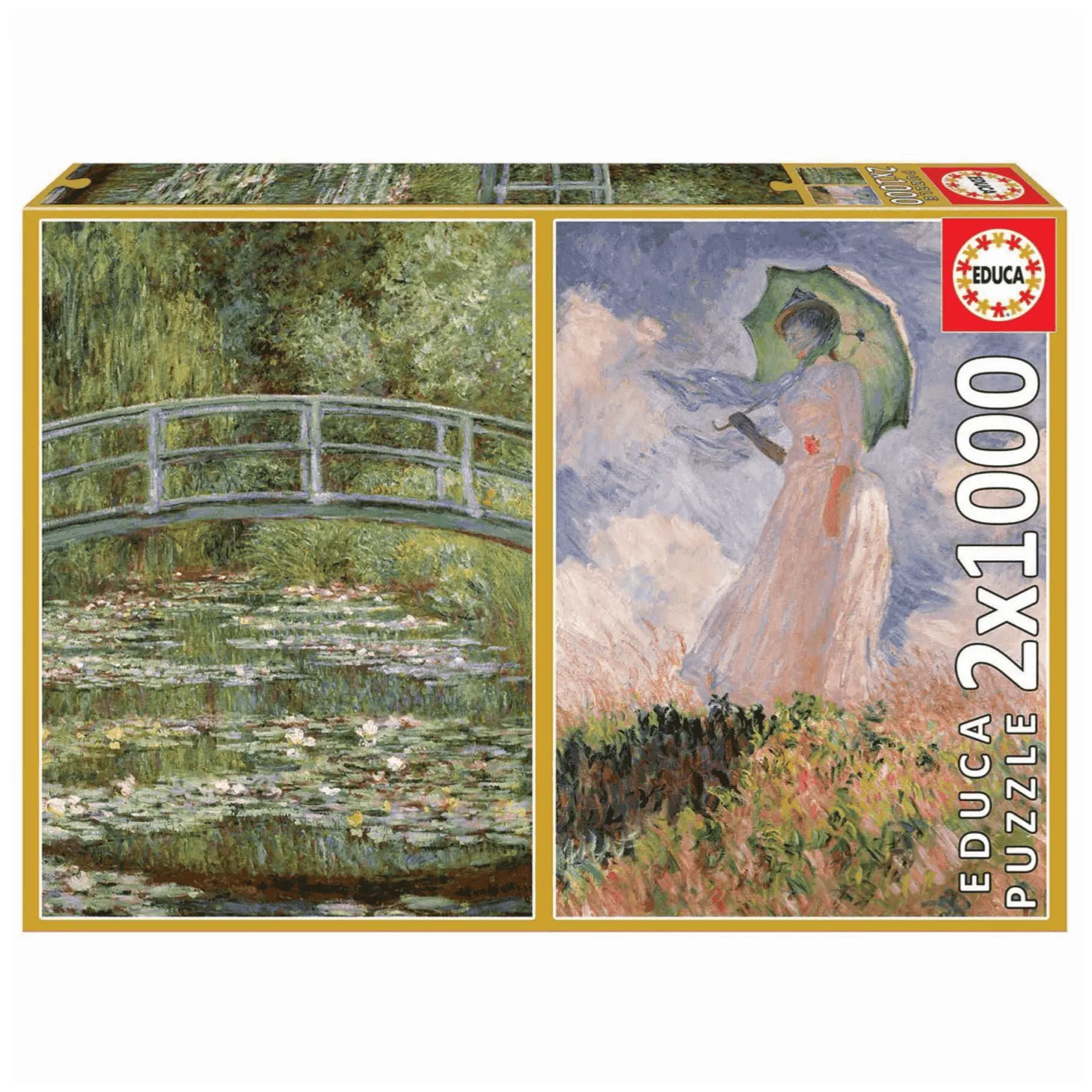 Puzzle 2X1000 piezas Monet