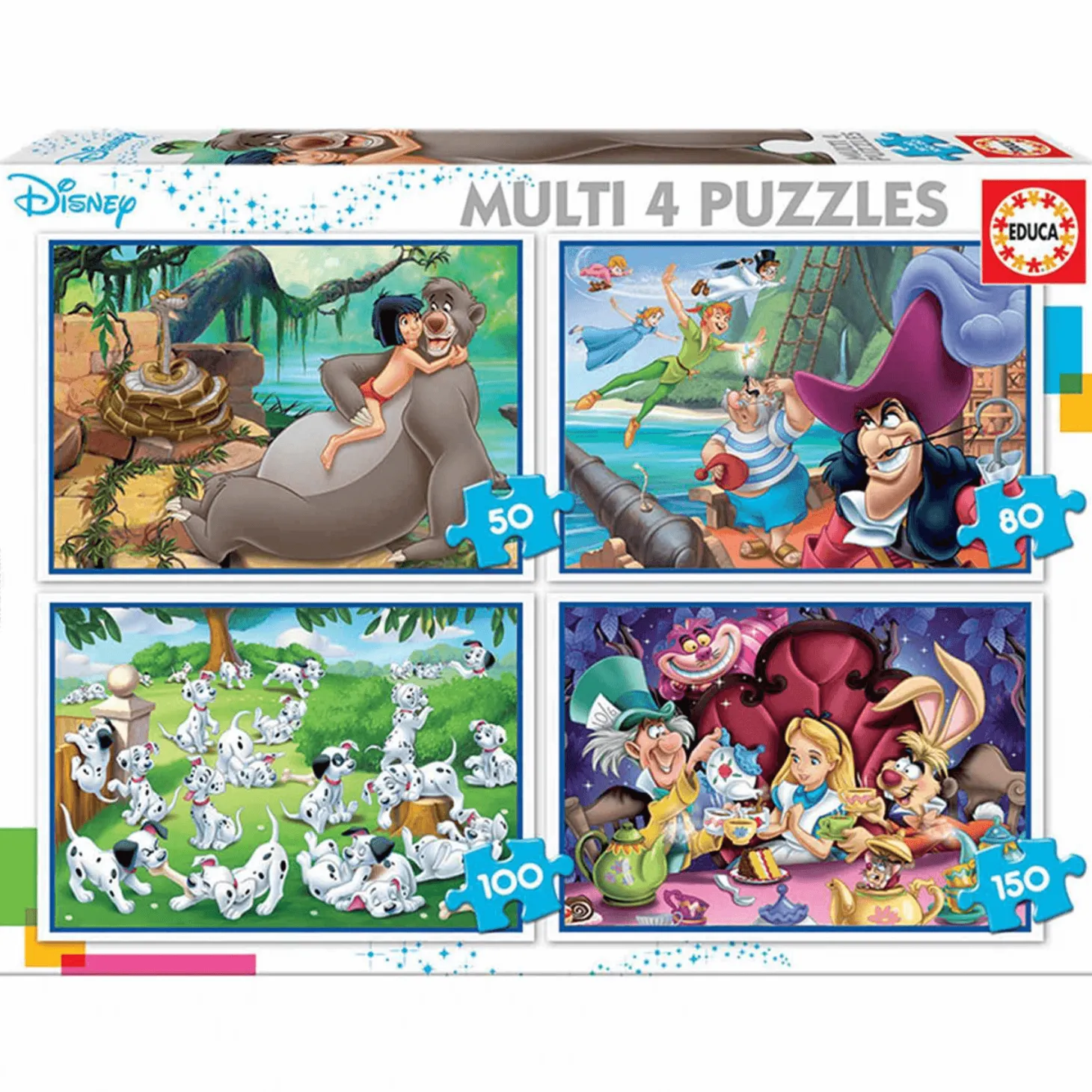 Puzzles Multi 4 Puzzles Clásicos Disney