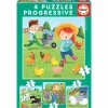 Puzzles Progresivos Animales De La Granja