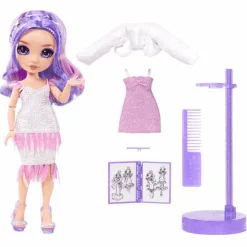Rainbow High Muñeca de moda Fantastic Fashion Doll - Violet