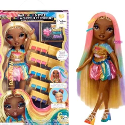 Rainbow High Muñeca Hair Chalk & Style- Meline