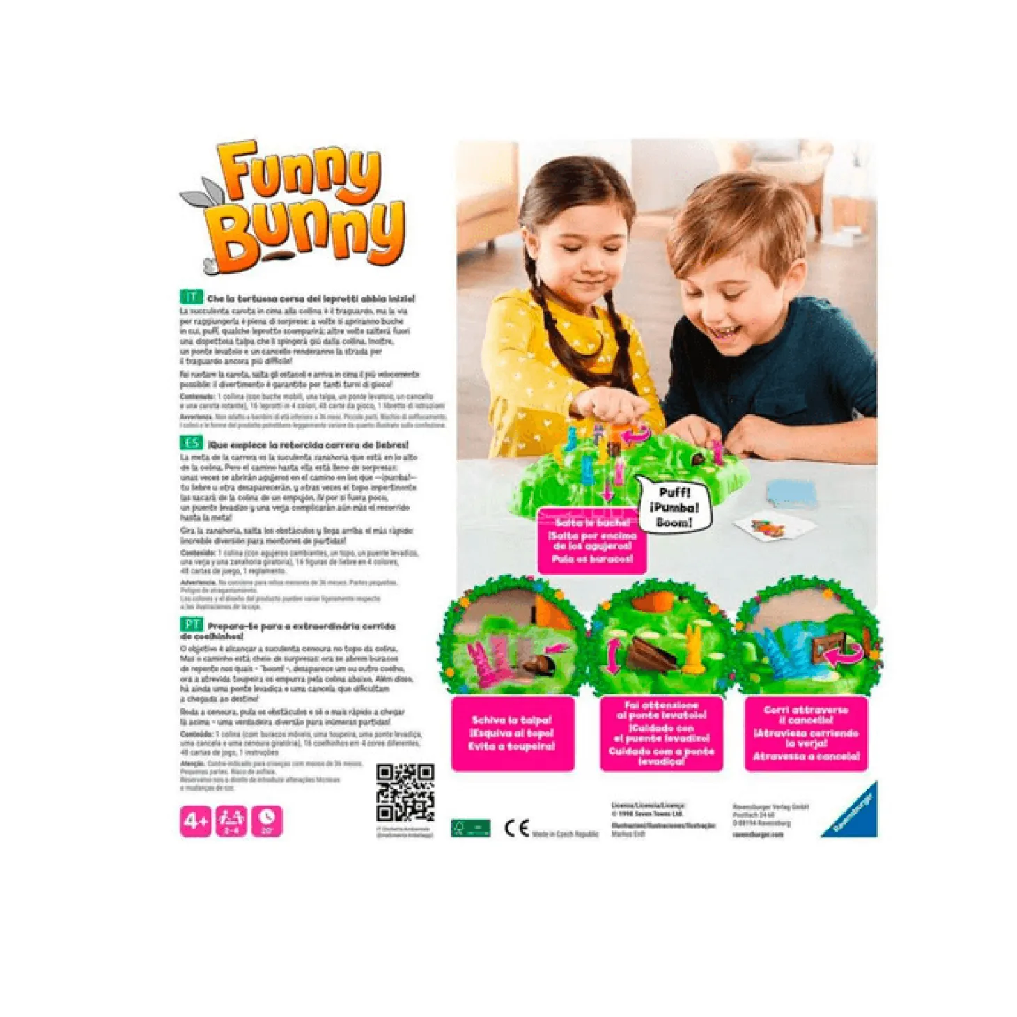 Ravensburger - Funny Bunny - Juego de Mesa para Niños