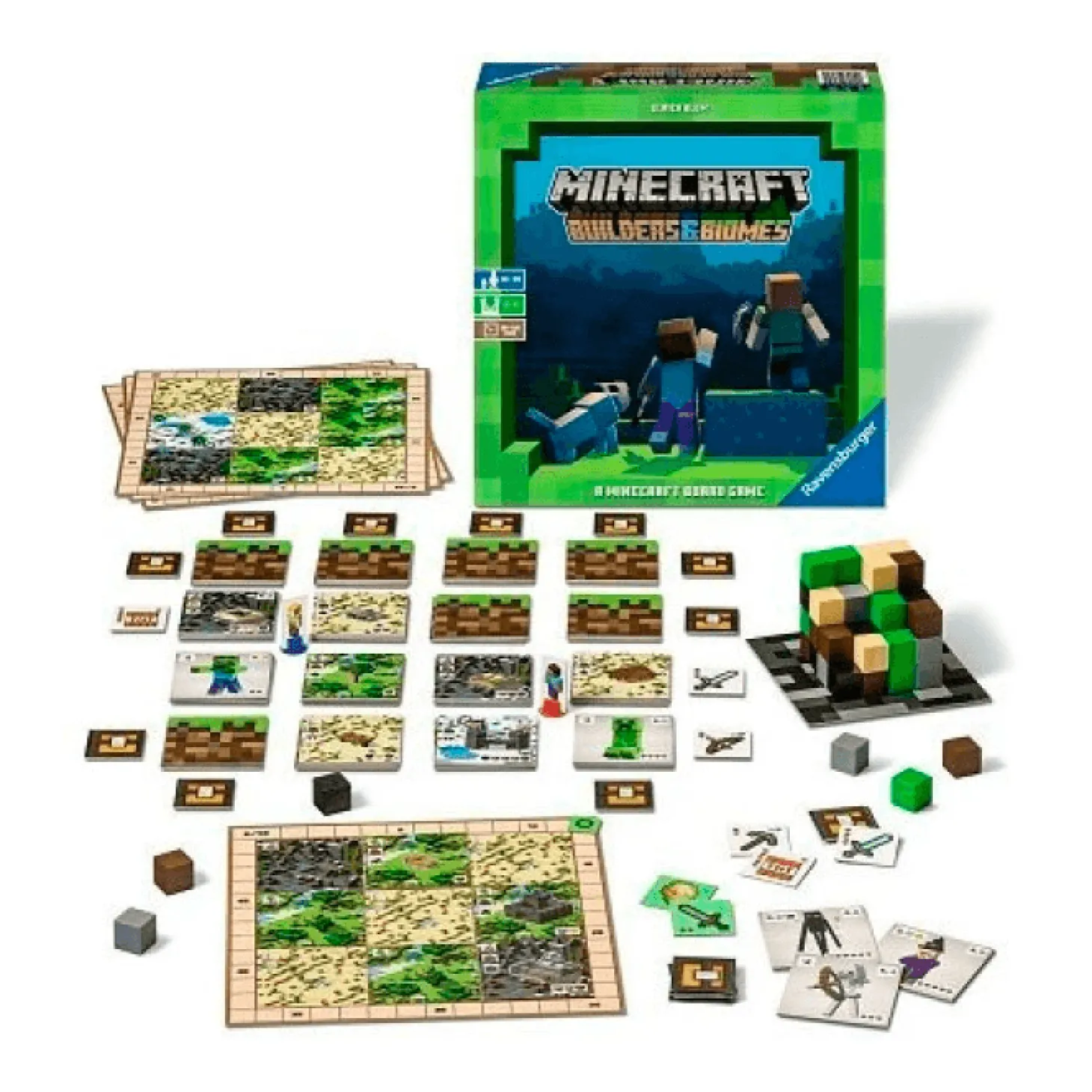 Ravensburger - Minecraft: Builders & Biomes - Juego de Mesa