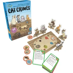 Ravensburger Cat Crimes, 40 Crimenes Para Resolver, Juego de Lógica para Niños Edad 8+ Años, ThinkFu