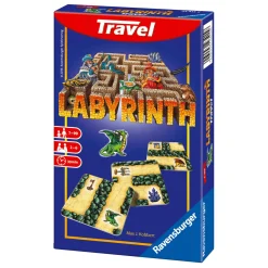 Ravensburger Labyrinth Travel Edition, Juego de Cartas de Viaje, 2-6 Jugadores, 7+ Años
