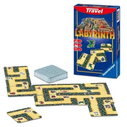 Ravensburger Labyrinth Travel Edition, Juego de Cartas de Viaje, 2-6 Jugadores, 7+ Años